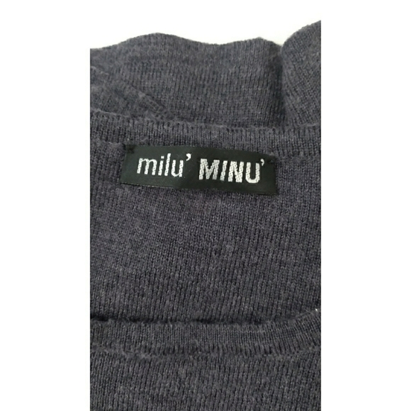 Milu' MINU' merino wool blend long sleeve sweater - Picture 4 of 8